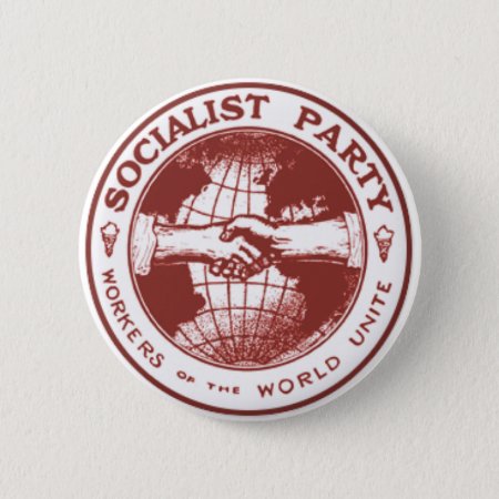Socialist Party America Pinback Button