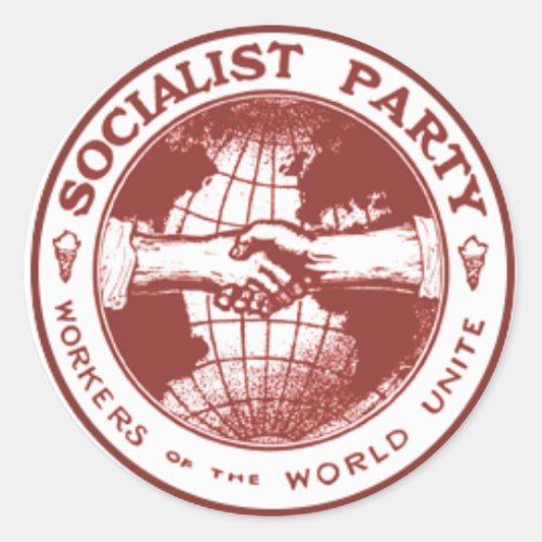 Socialist Party of America Classic Round Sticker
