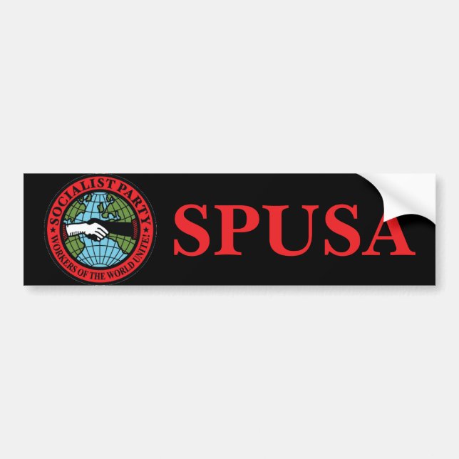 Socialist Party USA Bumper Sticker (Front)