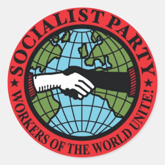 SOCIALIST PARTY USA CLASSIC ROUND STICKER | Zazzle.com