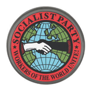 Socialist Party USA Gunmetal Finish Lapel Pin