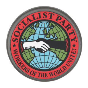 Socialist Party USA Gunmetal Finish Lapel Pin