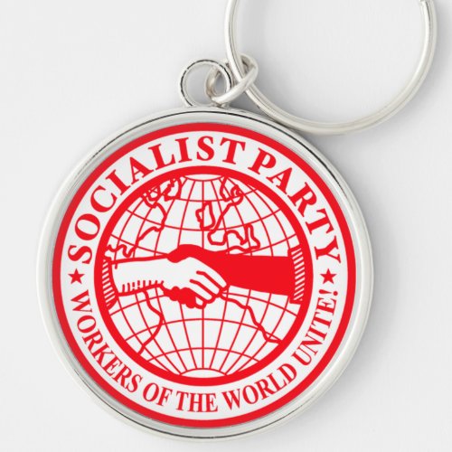 Socialist Party USA Logo Keychain