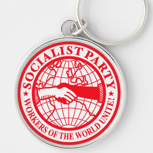 Socialist Party USA Logo Keychain (Front)