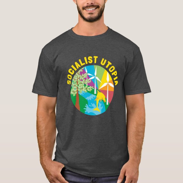 Socialist Utopia Dark T-Shirt (Front)