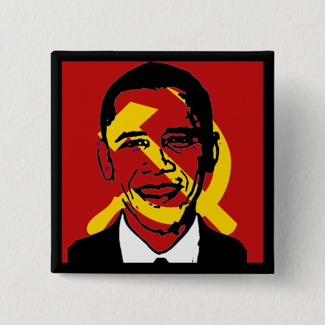 socialistobama pinback button (Front)