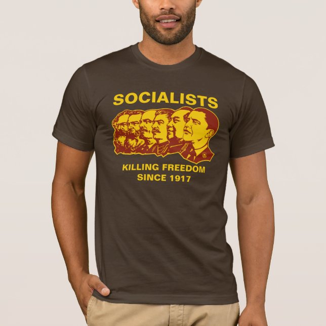 Socialists: Obammunist Customizable! T-Shirt (Front)