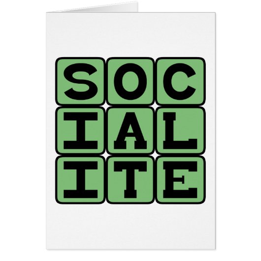 Socialite, Party Goer Cards (Front)