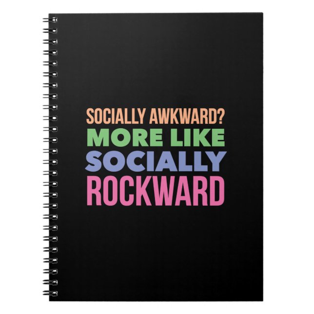 Socially awkward? notebook (Front)
