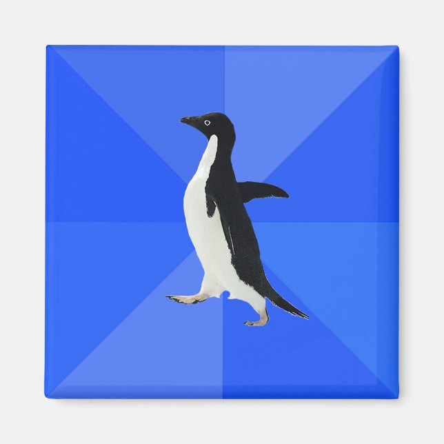 Socially Awkward Penguin. Magnet (Front)
