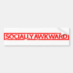Socially Awkward Stamp Bumper Sticker