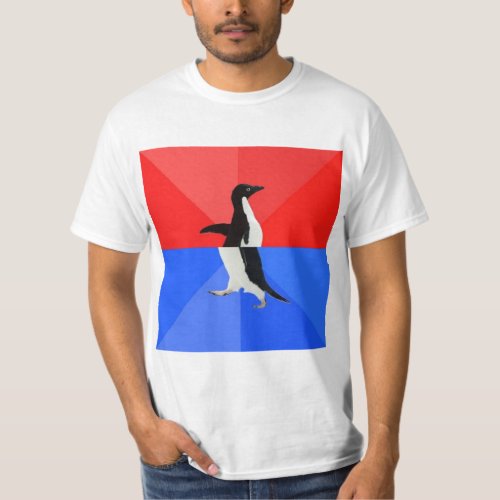 Socially Confused Penguin Advice Animal Meme T_Shirt
