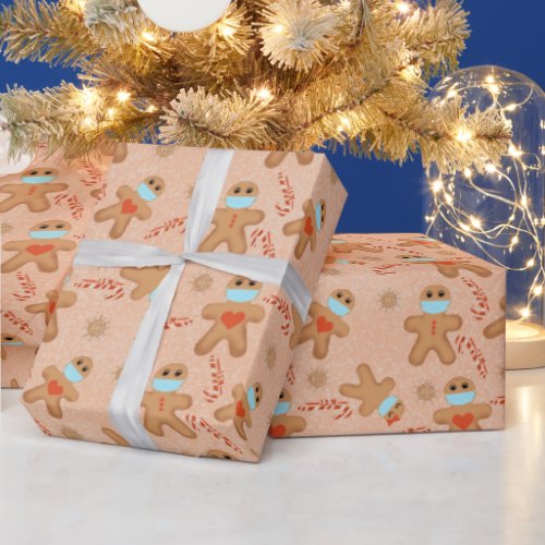 Socially distanced Gingerbread Wrapping Paper