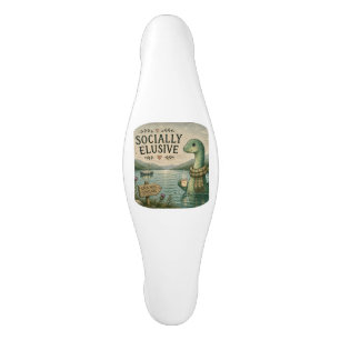 Socially Elusive Nessie Cozy Cryptid Loch Ness Ceramic Cabinet Pull