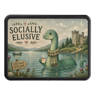 Socially Elusive Nessie Cozy Cryptid Loch Ness  Hitch Cover