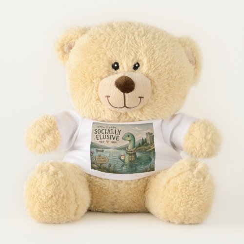 Socially Elusive Nessie Cozy Cryptid Loch Ness  Teddy Bear