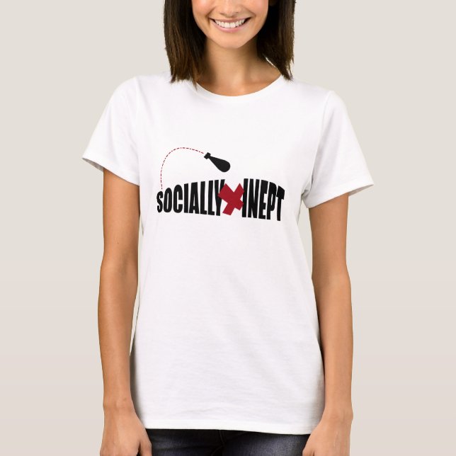 Socially Inept Women's X Tee (Front)