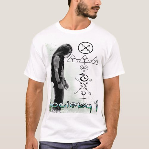 Society 1 Matt Zane w Inner Circle Symbols T_Shirt
