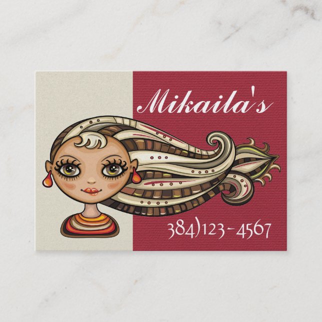 Society Diva Appointment Business Card (Front)