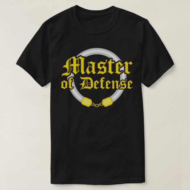 Society for Creative Anachronism Master of Defense T-Shirt (Design Front)