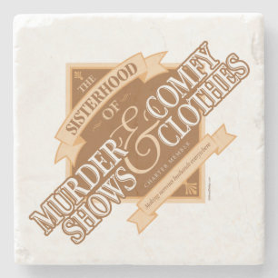 Society of Aggressively Handsome Men Stone Coaster