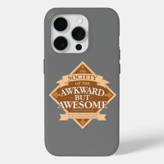 Society of Awkward But Awesome Case-Mate iPhone Ca Case (Back)