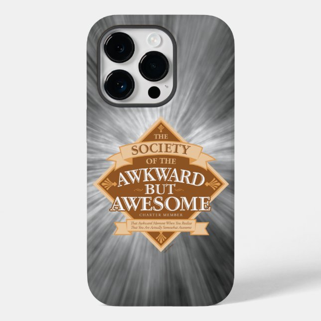 Society of Awkward But Awesome Case-Mate iPhone Ca Case (Back)
