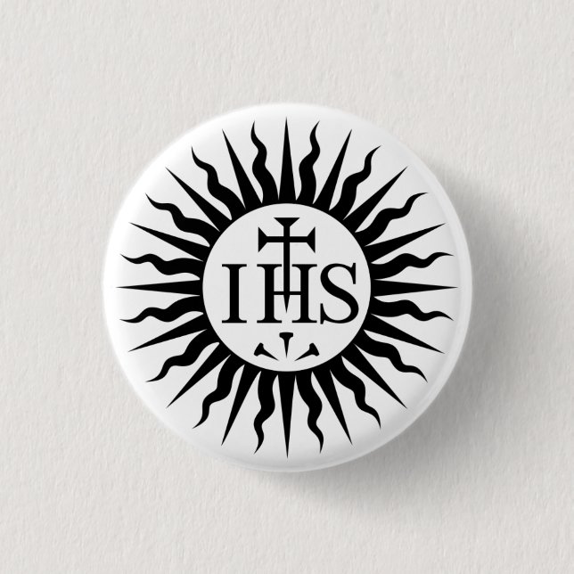 Society of Jesus (Jesuits) Logo Button (Front)