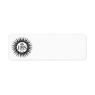 Society of Jesus (Jesuits) Logo Label