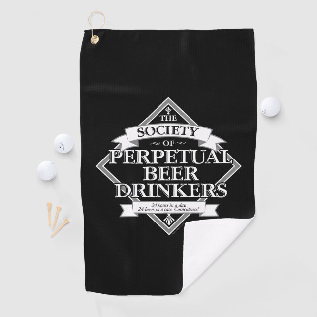 Society of Perpetual Beer Drinkers Golf Towel (InSitu)