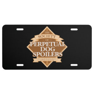 Society of Perpetual Dog Spoilers License Plate