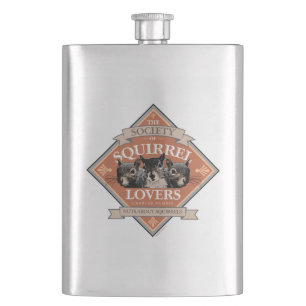 Society of Squirrel Lovers - funny squirrel Flask