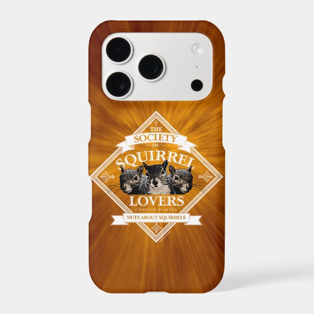 Society of Squirrel Lovers - funny squirrel iPhone Case (Back)