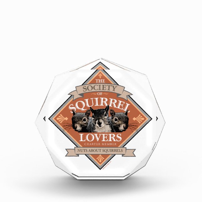 Society of Squirrel Lovers - funny squirrel Photo Block (Front)