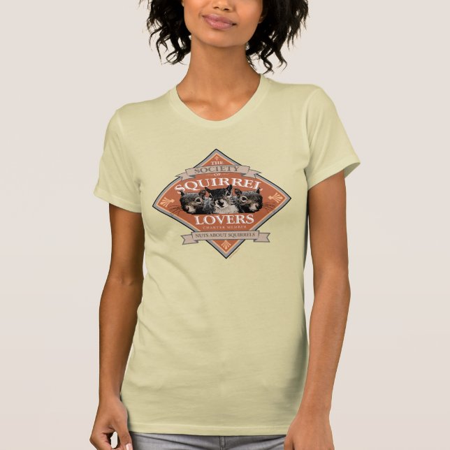 Society of Squirrel Lovers - funny squirrel T-Shirt (Front)