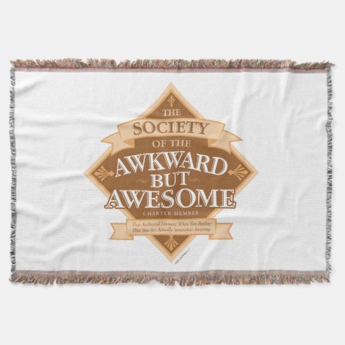 Society of the Awkward But Awesome Throw Blanket