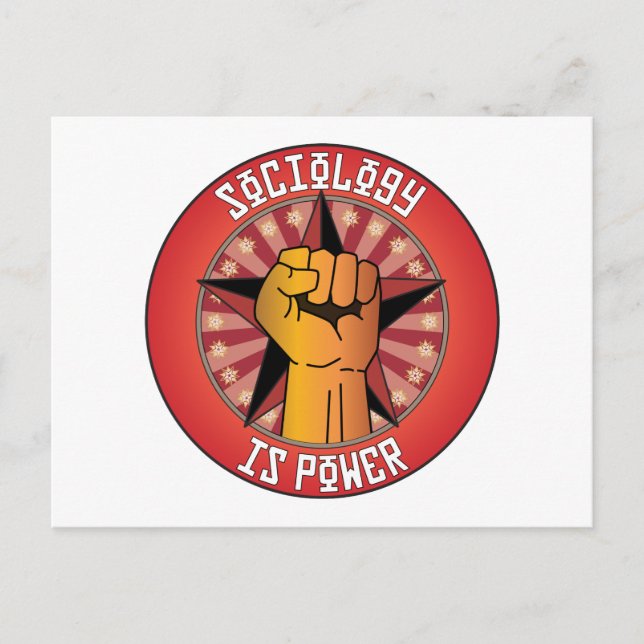 Sociology Is Power Postcard (Front)