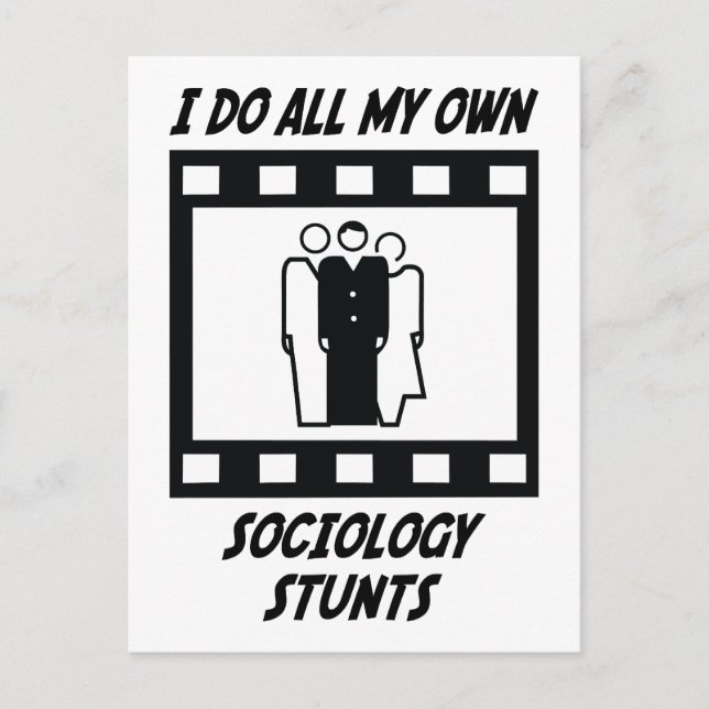 Sociology Stunts Postcard (Front)