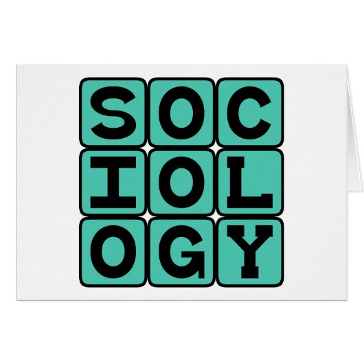 Sociology, The Study of Human Behavior Cards (Front Horizontal)