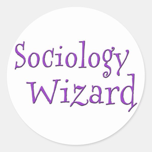 Sociology Wizard Classic Round Sticker