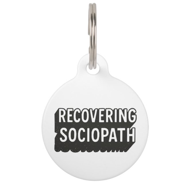 Sociopath Pet ID Tag (Front)