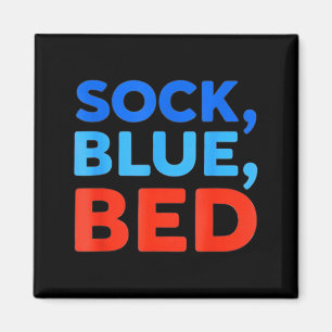 Sock Blue Bed Funny Meme Magnet