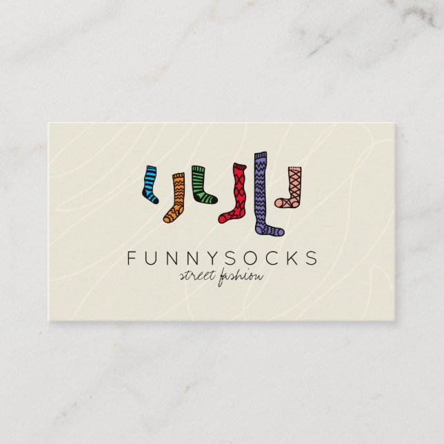 Sock Business Card (Front)