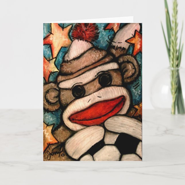 SOCK-er Monkey Card (Front)