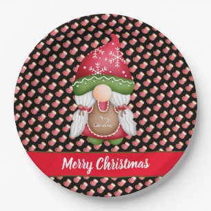 Sock Gnome Customize Color and Text Paper Plates