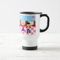 Sock Hop Diner Retro Kids Vintage Cartoon Art