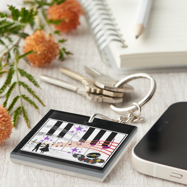 Sock Hop Nostalgia Keychain (Front Right)