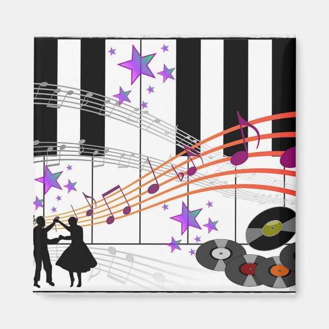 Sock Hop Nostalgia...Remember the Fifties Magnet (Front)