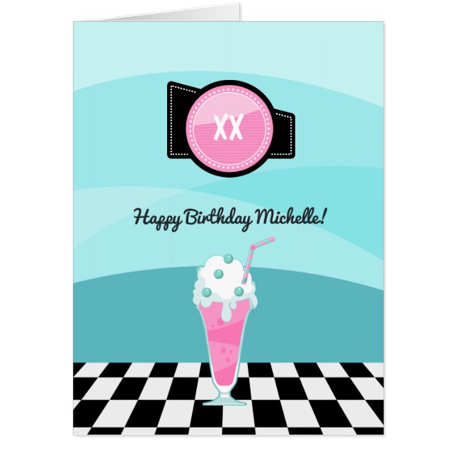 Sock Hop Party Card (Front)