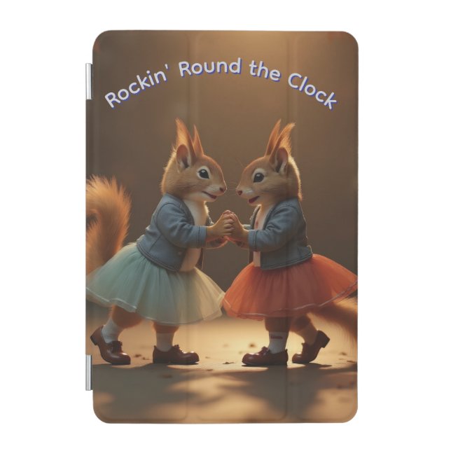 Sock Hop Squirrels iPad Mini Cover (Front)
